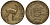 ПЕРУ 1/2 СОЛЯ 1968 ЛАМА KM 247 латунь 4182-327