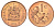 ЮАР 1 цент 1971 KM 82 бронза PROOF 4617-247