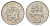 Ямайка 20 центов 1975 редкий год, тираж 10.000 экземпляров KM 48 медно-никель UNC 25-614