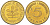 ФРГ 5 ПФЕННИГОВ 1980 F KM 107, J. 382 сталь плакированная латунью 4181-967