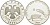 Россия 3 рубля 2006 чемпионат мира по футболу в Германии 2006, СПМД KM 1066 серебро PROOF 1098-5-23