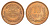 Япония 10 йен 1998 Yr. 10, Акихито (1989-2019) Y 97 бронза UNC 4650-111