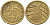 ГЕРМАНИЯ 10 РЕНТЕНПФЕННИГОВ 1924 D KM 33, J. 309 алюминиевая бронза 4401-413