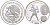 Мексика 5 песо 2006 чемпионат мира по футболу в Германии 2006 года KM 770 серебро PROOF 01-107-21