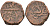 Индия, Ауд (Авадх) (Awadh) 1 фалус 1847-1856 (AH1263-12372), Wajid Ali Shah, вес 11.59 гр. медь 4112-515