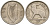 Ирландия 3 пенса 1943 заяц KM 12a медно-никель 4596-1058