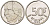 БЕЛЬГИЯ 50 ФРАНКОВ 1993 BELGIQUE, БОДУЭН I (1951-1993) KM 168 никель 210-955