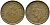 Гонконг 10 центов 1949 Георг VI (1937-1952) KM 25 никель латунь 26-853