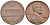 США 1 ЦЕНТ 1968 D, ЛИНКОЛЬН KM 201 медь цинк 105-1066