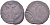 Россия денга 173? двойной удар, Анна Иоанновна (1730-1740) медь 4121-1014