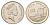 Гибралтар 10 пенсов 1990 KM 23.1 медно-никель UNC 4666-323