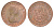 Джерси 2 пенса 1990 Елизавета II (1952-2022), Сент-Хелиер KM 55 бронза 4652-541