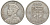 Фиджи 1 флорин 1934 Георг V (1910-1936), герб Фиджи KM 5 серебро    91-1143