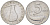 Италия 5 лир 1953 R, дельфин, плуг KM 92 алюминий 67-644