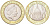 Великобритания 2 фунта 2005 60 лет окончанию Второй мировой войны, Елизавета II (1952-2022) KM 1056 биметалл aUNC 4128-832