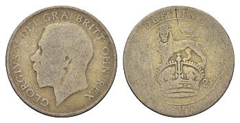 Великобритания 1 шиллинг 1921 Георг V (1910-1936) KM 816a, Spink 4023А серебро 4116-1115