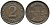 ГЕРМАНИЯ 2 РЕЙХСПФЕННИГА 1924 A KM 38, J. 314 бронза 24-731