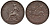 Греция, Ионические острова 2 лепты 1820 Британская администрация (1809-1863) KM 31 медь 441-1021