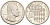 Монако 1/2 франка 1965 Ренье III (1949-2005) KM 145 никель 73-233