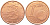 Финляндия 1 евроцент 1999 KM 98 сталь плакированная медью UNC 105-454