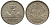 Гватемала 1/4 реала 1896 5 звезд, Испанское правление KM 162 серебро 4532-142