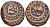 Индия, Ауд (Авадх) (Awadh) 1 фалус ND АН1202, unknown mint, анонимный выпуск, RETROGRADE 30, вес 17.35 гр. KM 732 медь 00-00