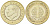 Турция 1 лира 2023 KM 1575 биметалл UNC 3334-235