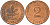 ФРГ 2 пфеннига 1982 G J.381a, KM 106a сталь плакированная медью    4598-863