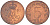 ДАНИЯ 5 ЭРЕ 1983 R; B, МАРГРЕТЕ II (1972-) KM 859.3 железо плакированное медью 3718-348