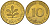 ФРГ 10 пфеннигов 1995 G KM 108, J.383 сталь плакированная латунью 4681-1214