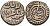 Индия 2 гани 1296-1316 AD Делийский Султанат, Ала аль-Дин Мохаммед биллон 192-748