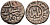 Индия 2 гани 1266-1287 AD Делийский Султанат, Ghiyath al-Din Balban биллон 192-734