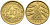 ГЕРМАНИЯ 10 РЕНТЕНПФЕННИГОВ 1924 D KM 33, J. 309 алюминиевая бронза 4401-415