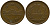 Япония 10 йен 1974 Yr. 49, Хирохито (1926-1989) KM 73a бронза 4556-557