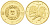 Украина 2 гривны 2006 овен, сертификат, вес 1,24 гр. KM 403 золото PROOF 00-00