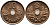 ФИНЛЯНДИЯ 10 ПЕННИ 1942 KM 33.1 медь UNC 4387-438
