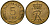 Дания 5 эре 1968 C; S, Фредерик IX (1947-1972) KM 848 бронза 4138-841