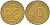 ФРГ 10 ПФЕННИГОВ 1978 F KM 108, J. 383 сталь плакированная латунью 219-522