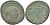 Римская Империя нуммий 296 - 297 Диоклетиан, бюст императора, IMP C C VAL DIOCLETIANVS P F AVG / Гений Римского народа, GENIO POPVLI ROMANI, Гераклея (из немецкой коллекции 1-й половины XX века) RIC 17а биллон 1073-23-54