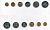 ИСЛАНДИЯ НАБОР ИЗ 6 МОНЕТ 1981-1996 В ЗАПАЙКЕ UNC 4294-1-2