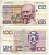 БЕЛЬГИЯ 100 ФРАНКОВ 1982 - 1994 Pick 142 бумага 6299-16-2-1