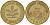 ФРГ 5 пфеннигов 1985 J KM 107 сталь плакированная латунью 4580-361