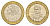 Чили 100 песо 2010 KM 236 биметалл UNC 4641-533