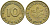 ФРГ 10 ПФЕННИГОВ 1949 G КМ 103 J.378 сталь плакированная бронзой 54-2211