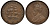 ЮАР 1 ПЕННИ 1933 ГЕОРГ V (1910-1936), ПАРУСНИК KM 14.3 бронза 4536-831