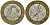 Франция 10 франков 1989 тип гений Бастилии KM 964.1, Le Franc 375.3 биметалл 4135-534