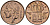 БЕЛЬГИЯ 50 САНТИМОВ 1983 BELGIQUE KM 148.1 бронза 4528-929