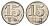 Германия игровой жетон в 15 пфеннигов ND белый металл 4636-1034