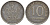 ПОЛЬША 10 ФЕНИГОВ 1917 FF, ПЕРВАЯ МИРОВАЯ ВОЙНА, ГЕРМАНСКАЯ ОККУПАЦИЯ, ЛЕГЕНДА НЕ КАСАЕТСЯ КРАЯ KM 6 железо 4548-957