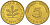 ФРГ 5 пфеннигов 1971 G KM 107, J. 382 сталь плакированная латунью 4514-651